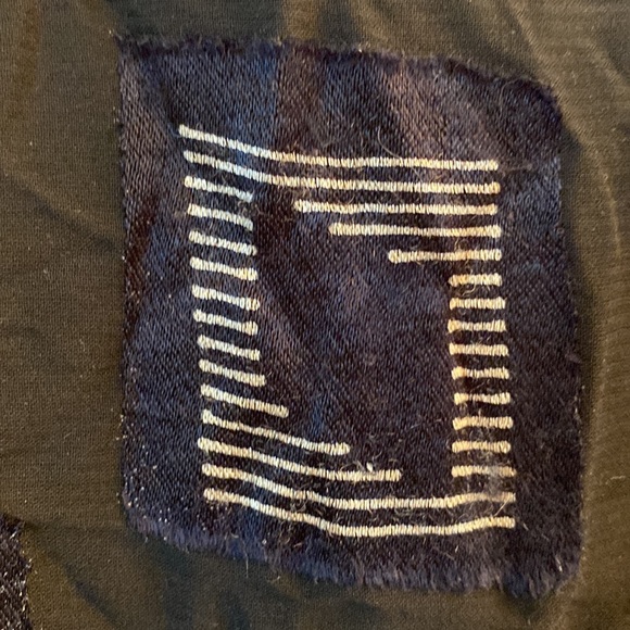 Black and metallic tunic top; Danish design - Picture 2 of 2